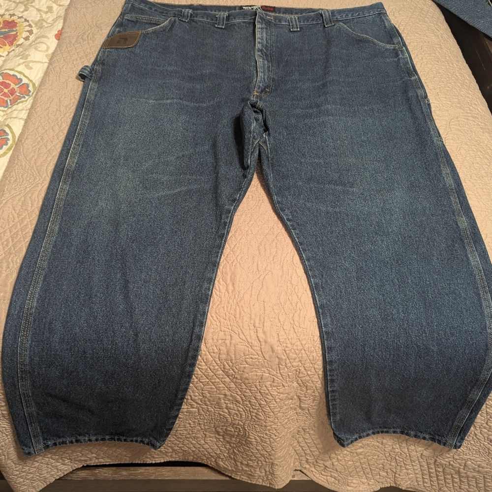 Wrangler Rigs Work Wear Relaxed Fit Denim Jeans for Men